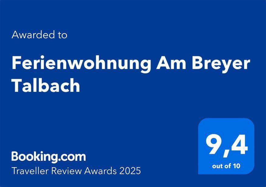 Ferienwohnung Am Breyer Talbach Ngoại thất bức ảnh